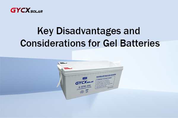 An image highlighting the main disadvantages of a gel battery with icons: a prominent price tag, a charger with a warning symbol, and a snail icon representing slower charge/discharge rates.