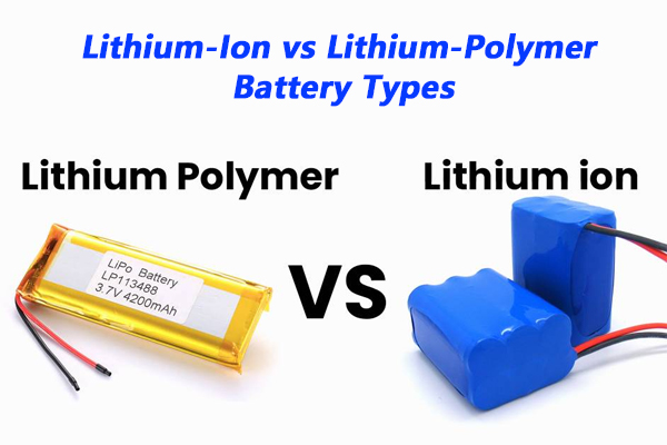 Comparación de lado a lado de una célula cilíndrica de iones de litio y una célula plana de polímero de litio.