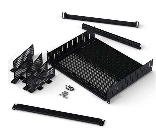 Wie funktioniert Rack Mountrten Server-Racks mit verschiedenen Geräten, einschließlich eines Batteries oder einer UPS-Rack-Mount-Batterie Image of a well-organized server rack filled with various equipment including a rack mount battery or UPS, highlighting the neatness and density.