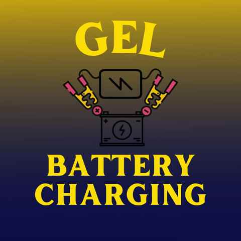 An image of a modern smart battery charger with a digital screen clearly showing several selectable modes like 