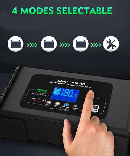 Le batterie in gel sono migliori delle batterie al piombo-acido? 3 Image of a modern multi-chemistry battery charger with its display clearly showing a