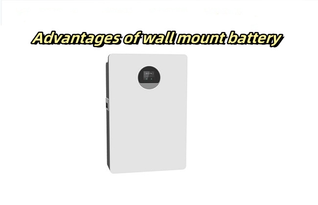 Wall mount battery saving floor space