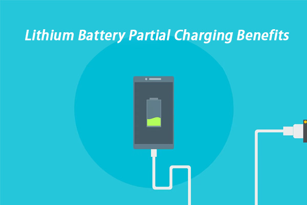 Ilustración de una batería que se carga parcialmente sin daño