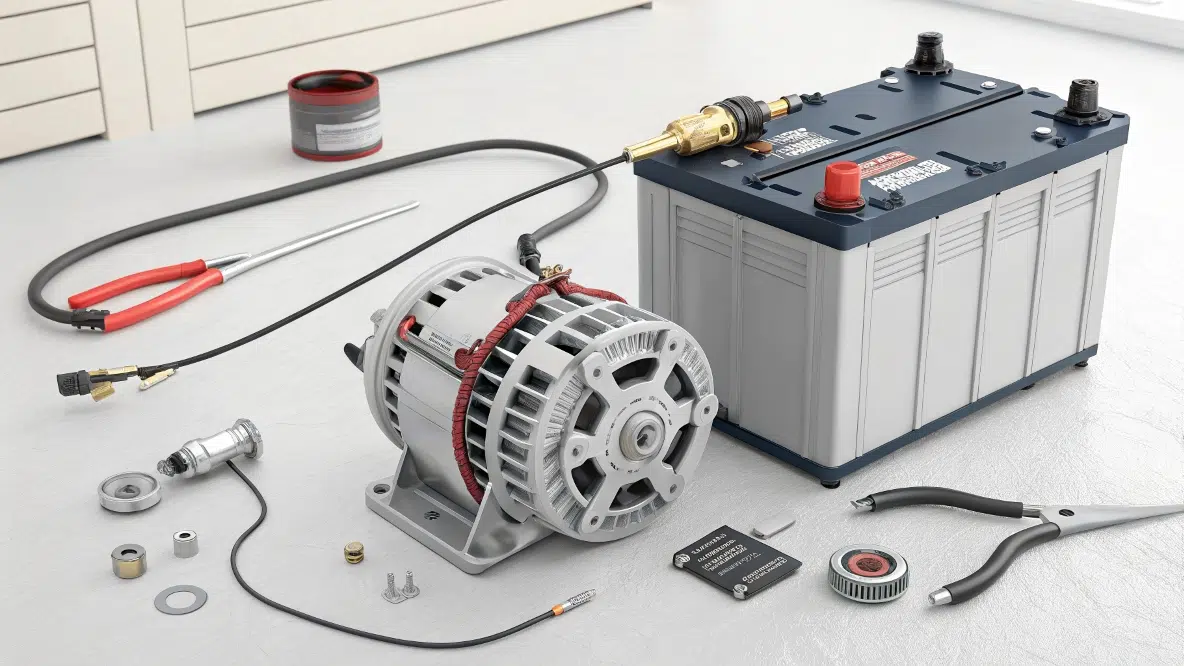 alternator charging lithium battery
