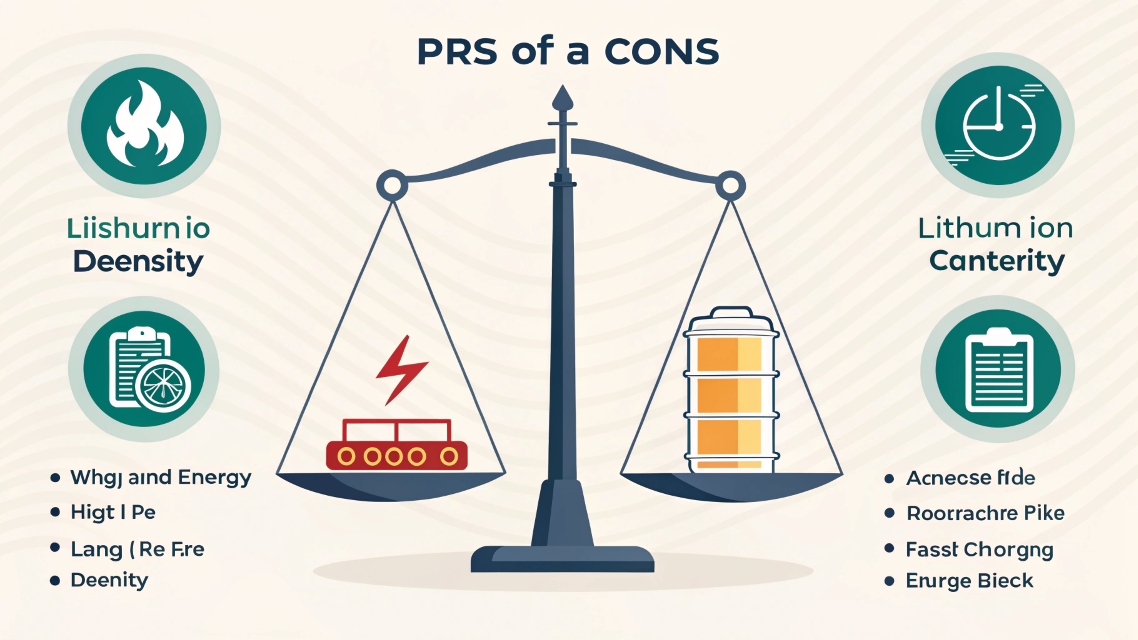 advantages and disadvantages of lithium batteries