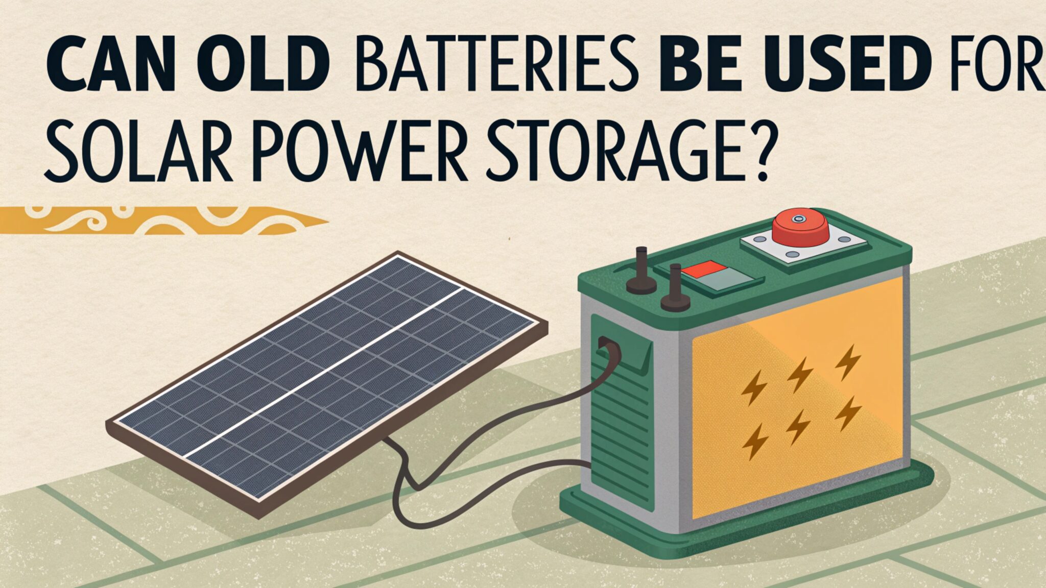可以将旧电池用于太阳能存储吗?