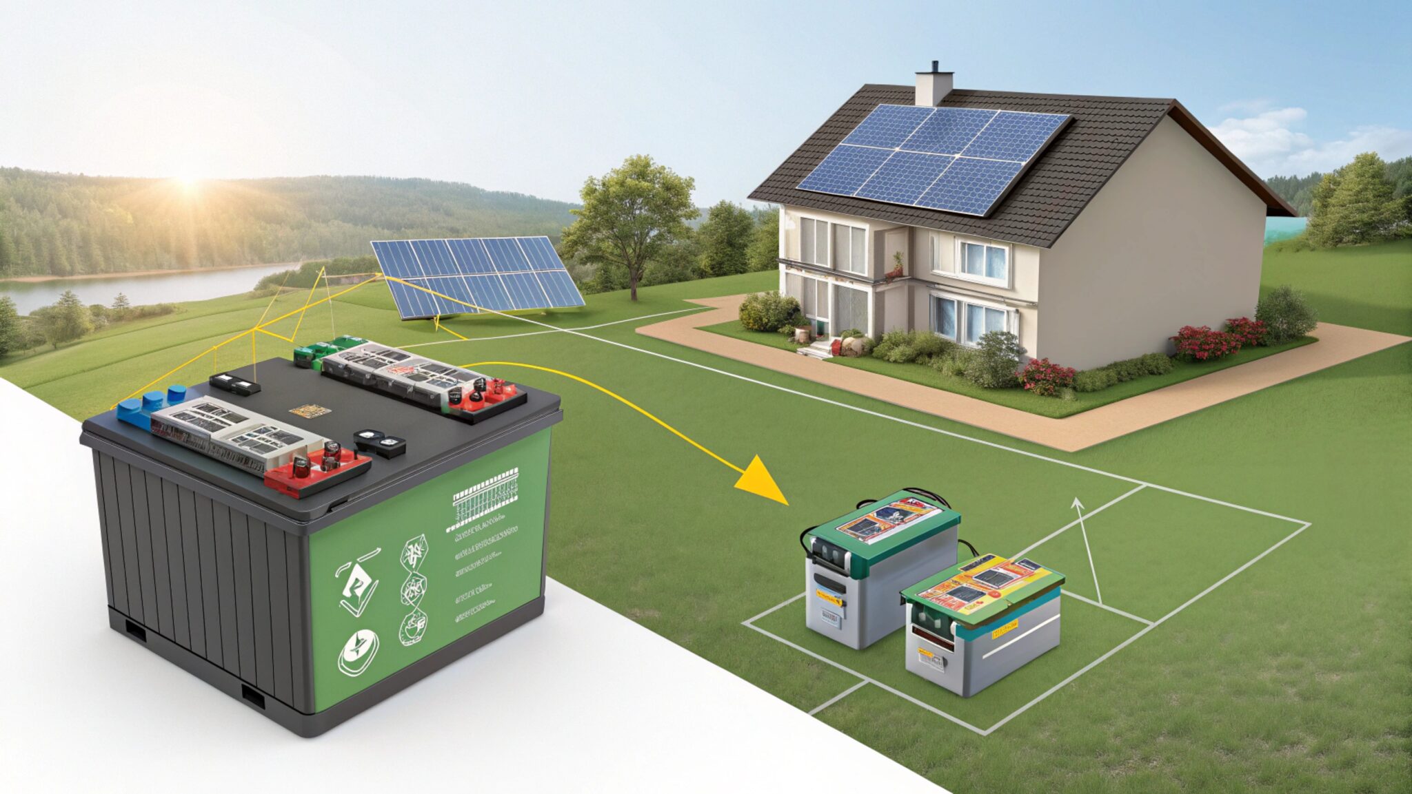 normal battery vs solar battery