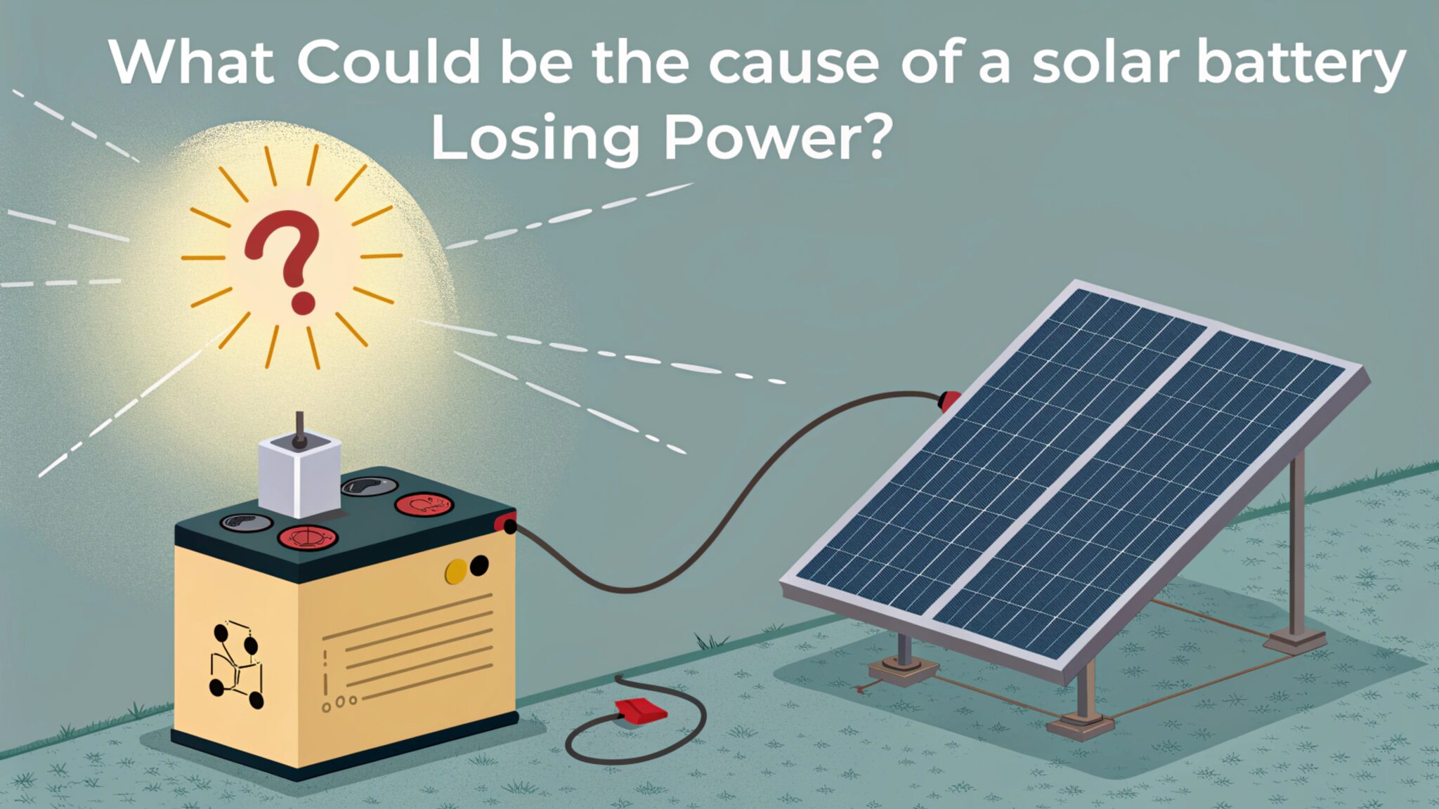 太阳能电池损失电源的原因可能是什么?