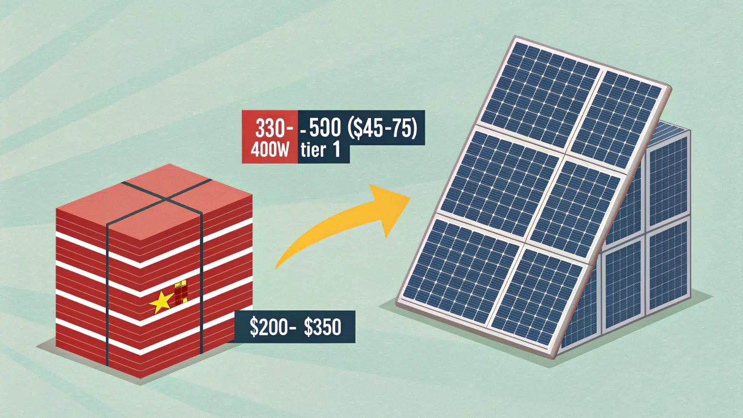 china vs us solar panel prices