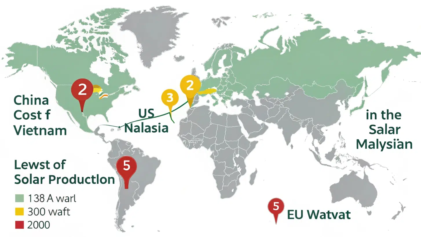 cheapest solar panel countries