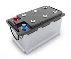 Warning sign showing battery overcharging danger