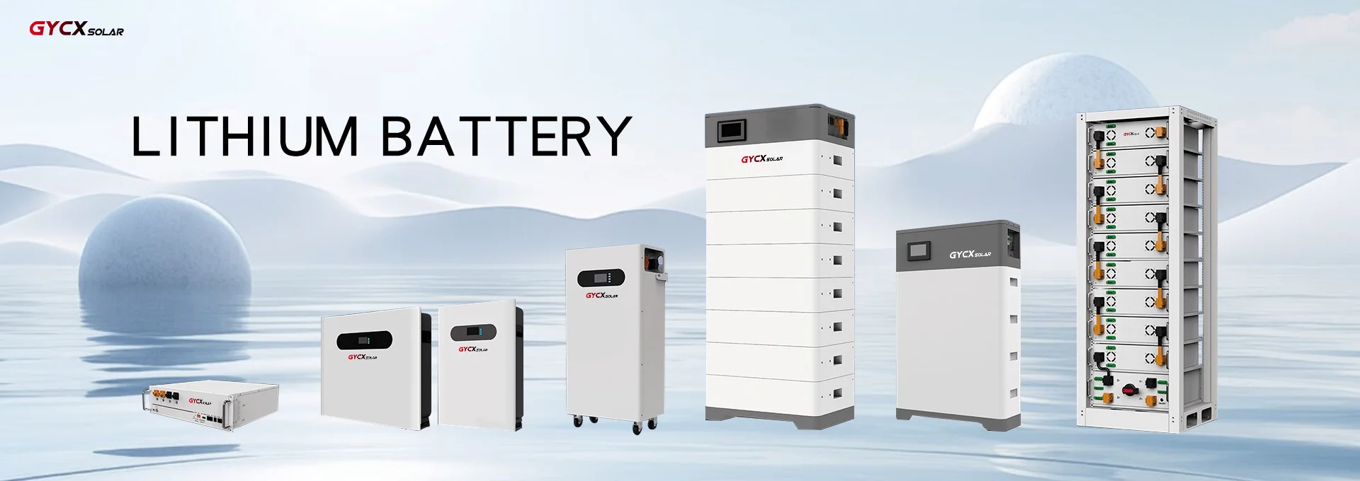 GYCX cost-effective lithium battery products: wall-mounted lithium battery
