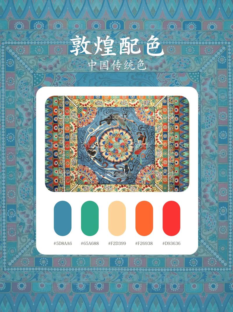 Dunhuang Color Scheme-blue