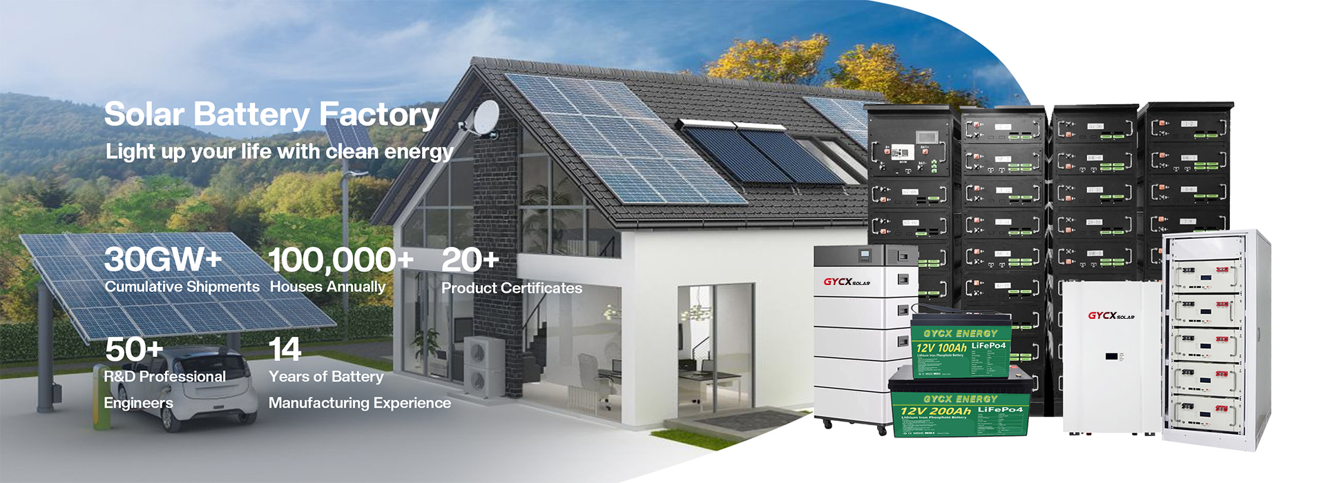 gycx solar energy battery
