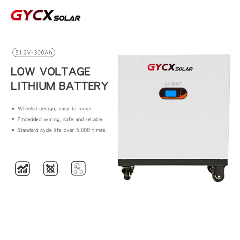 48V 300Ah Lithium Battery Pyörät Tyyppi Pienjännite