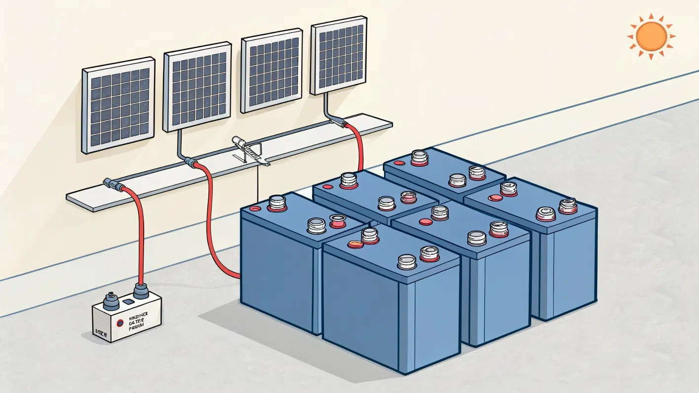 connecting solar batteries in series is an effecti 1