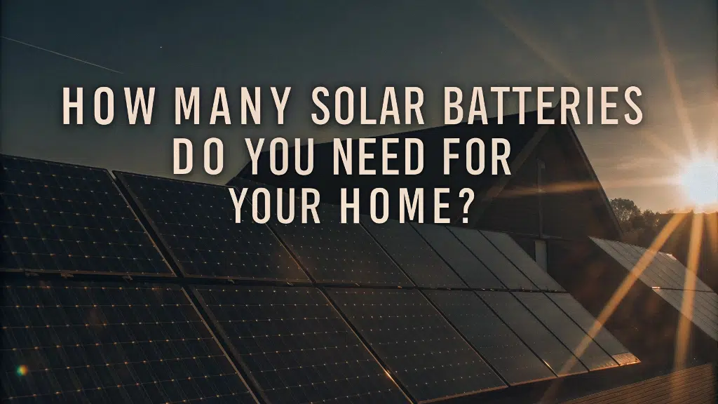 how many solar batteries do you need for