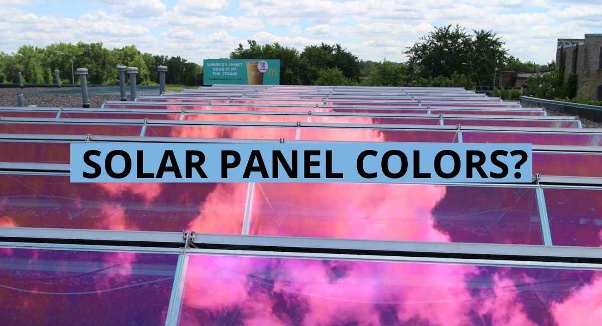Paneles solares de colores