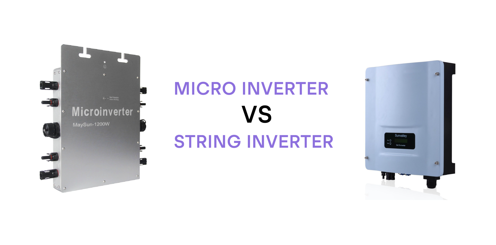 micro inverter solar and solar string inverter