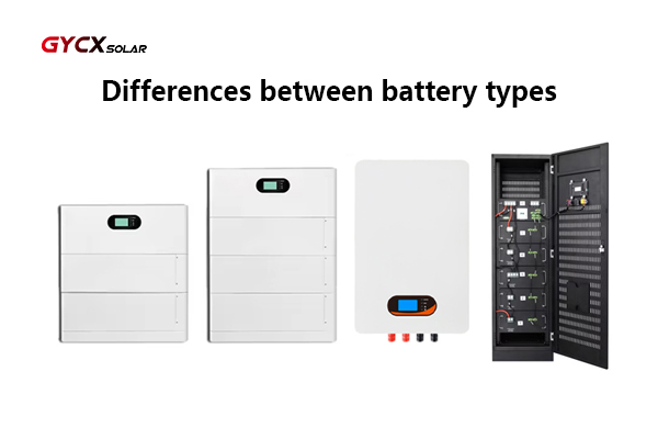 Detailed comparison table of battery types