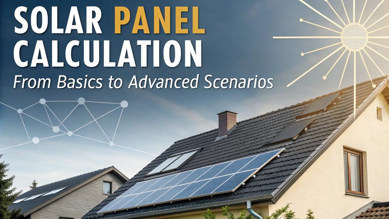 太阳能电池板从基础到高级S的计算