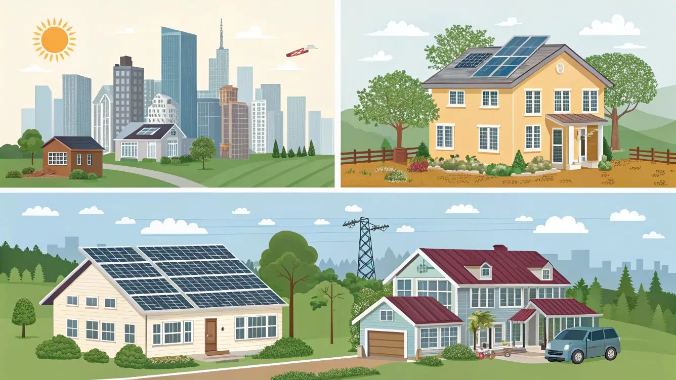 用于不同生活方式的太阳能电池板配置