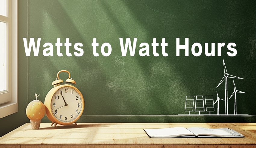 watts to watt-hours